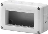Merkloos / Sans marque Wan GmbH Aanbouwbehuizing voor Elektronica IP40, 4 Modules, Grijs