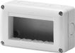 Merkloos / Sans marque Wan GmbH Aanbouwbehuizing voor Elektronica IP40, 4 Modules, Grijs