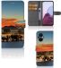 B2Ctelecom OPPO Reno 8 Lite | OnePlus Nord N20 Telefoonhoesje met Pasjes Olifanten