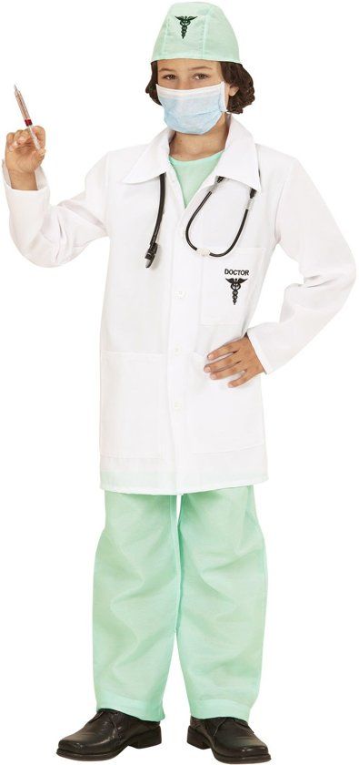 Widmann Dokter & Tandarts Kostuum Dr Kiddo Dokter Kind Jongen Maat 158