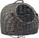 vidaXL - Transportbox voor katten - 50x42x40 cm - Naturel - Wilgenhout - Grijs