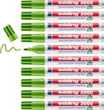 edding 3000 permanent marker - lichtgroen - 10 stuks
