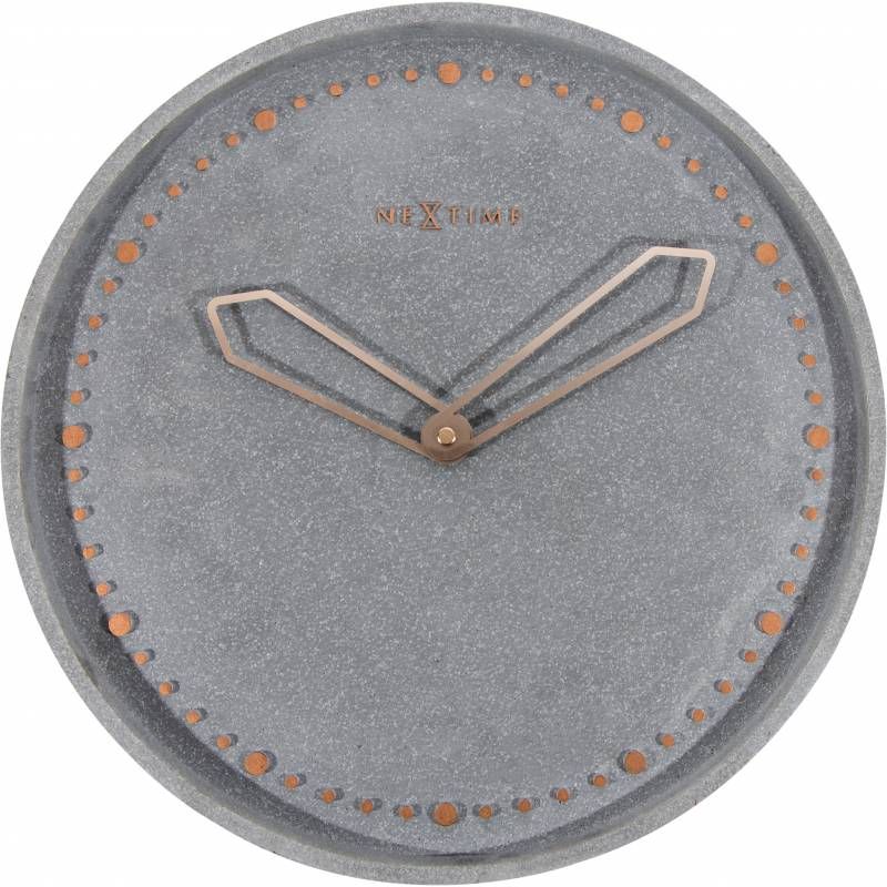 NeXtime 3197GS - Wandklok - 350mm - Grijs