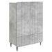 vidaXL Dressoir Betongrijs 66 x 34,5 x 97 cm Bewerkt hout