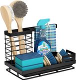 Merkloos Unyqoos Sink Organizer Zwart RVS Keuken Organizer