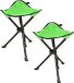 Redcliffs Opvouwbaar krukje - 2x - driepoot - camping/outdoor - groen - D34 x H40 cm