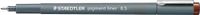 STAEDTLER Pigment liner 05 mm Bruin