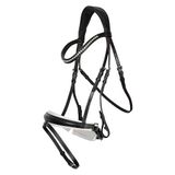 Imperial Riding Gecombineerd hoofdstel met neusriem Fria Pony Zwart Leer Schapenwol Anatomisch