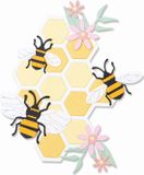 Sizzix Thinlits Die Set Bee Hive 11 Pieces