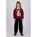Vingino rechtvallende sweater met print - donkerrood