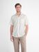 LERROS Casual overhemd met korte mouwen van katoen met streepstructuur , Maat: L , Kleur: WHITE , 100% katoen