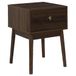 HOME DECO FACTORY, HD0559, Tiffany nachtkastje, elegant, van bruin hout, met ruime laden voor praktische opslag, ideaal voor slaapkamer of woonkamer, afmetingen 40 x 55 x 40 cm, bruin