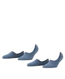 Burlington Everyday 2-Pack onzichtbar eenkleurig katoen multipack footies dames blauw - maat 35-36