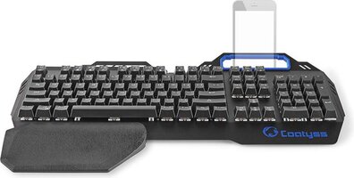 Nedis Bedraad Gaming Toetsenbord - USB - Mechanische Toetsen - RGB - US internationaal - Zwart