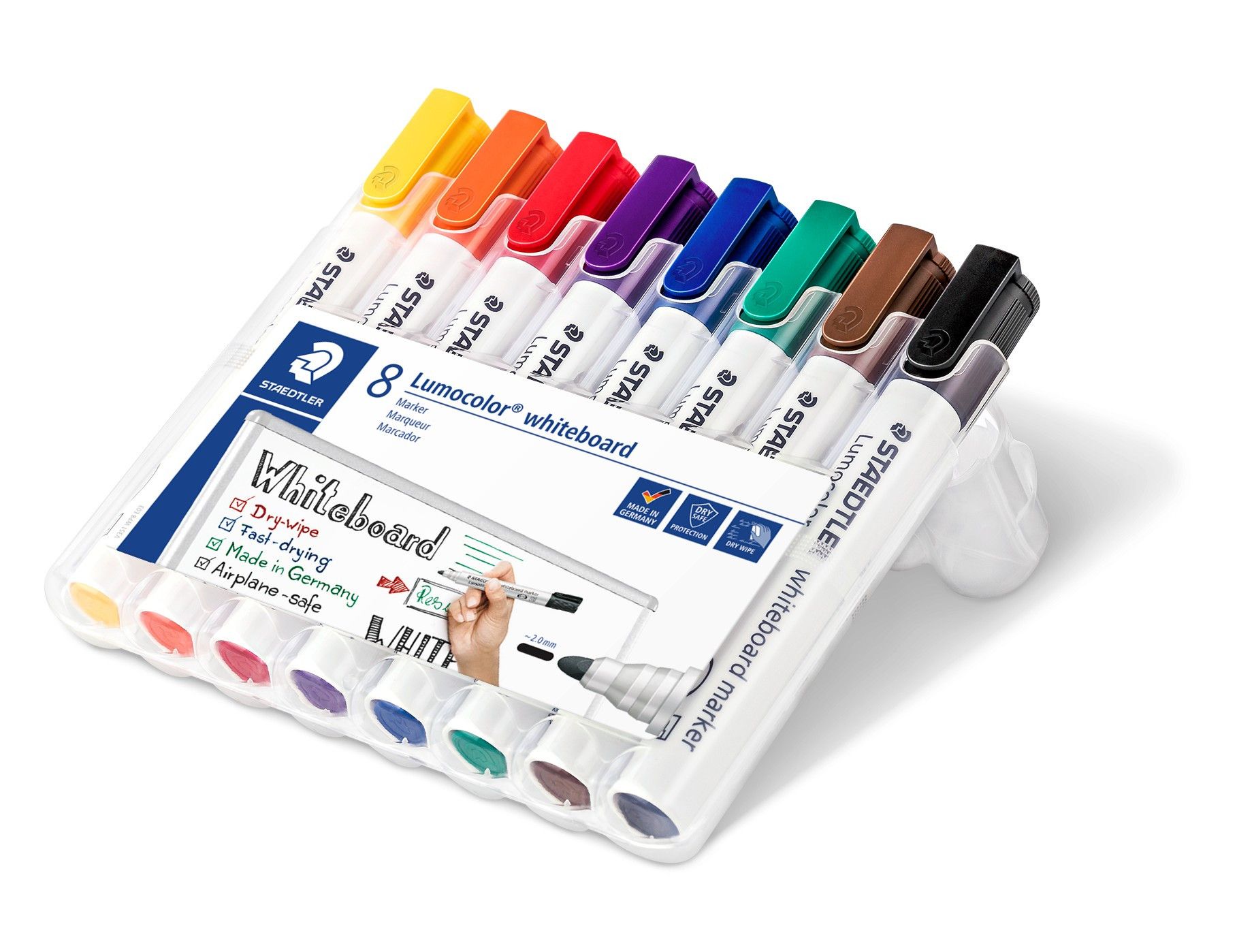 Staedtler Lumocolor 351 WP8 - Permanente Markers - Multi - 8 stuks