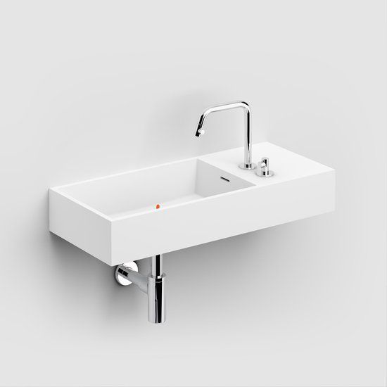 Clou Wash Me wastafel 75x32cm Wit mat Composiet - CL/02.13135