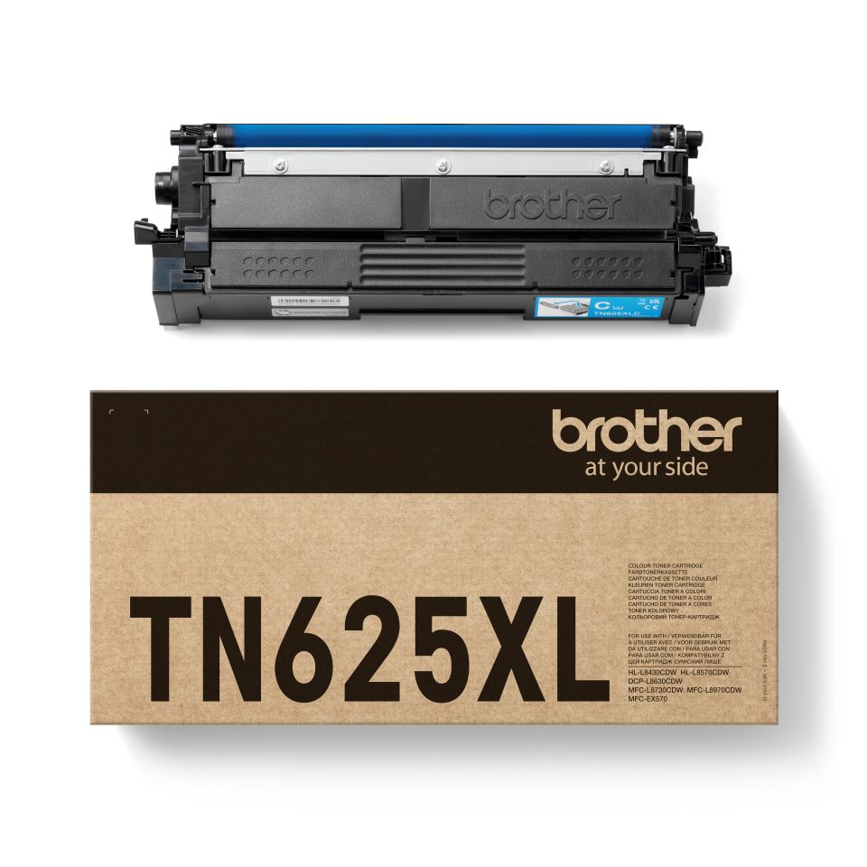 Brother TN-625XLC Tonercartridge Cyaan Hoge Capaciteit Origineel