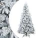 Sapin de Noël artificiel à branches pliantes, enneigé