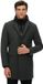 Superdry - Tailored Two-in-One Stadsjas - Heren - Jassen - Wol/Polyester - XL - Dark Grey Herringbone