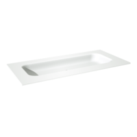 Balmani Tablo Arcato wastafel Solid Surface - Wit - 120cm