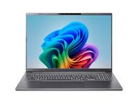 Acer Aspire 16 AI (A16-11M-X1CW) AI laptop, Copilot+ PC, 16 inch WUXGA IPS 120Hz display, Qualcomm Snapdragon X X1-26-100, 16 GB RAM, 512 GB SSD, Qualcomm Adreno GPU, Windows 11, QWERTZ lay-out