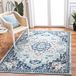 Safavieh Boho tapijt voor woonkamer, eetkamer, slaapkamer, Madison collectie, laagpolig, in groenblauw en marineblauw, 160 x 229 cm