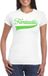 Bellatio Decorations Foute party t-shirt voor dames - Femtastic - wit - glitter - carnaval/themafeest M