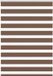 vidaXL Zebra rolgordijn 95x150 cm bruin