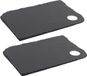Item International 4x stuks leisteen snijplanken 28 x 18 cm zwart