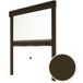 Avosdim – Moustiquaire enroulable pour fenêtre 150 x 160 cm – Aluminium marron texturé – Recoupable et facile à installer – Protection anti-insectes