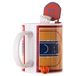 Winkee - Basketbalkoffiemok met mand en bal, sportmok voor basketbalfans, spelen bij het drinken van koffie