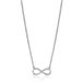 Zinzi zilveren ketting Infinity wit 42-45cm ZIC1065
