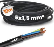 Lapp 10 meter 16001043 H07RN-F 5x1,5 mm² flexibele rubberkabel met beschermende geleider