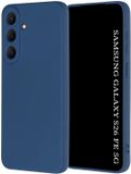 Techsuit Hoesje geschikt voor Samsung Galaxy S26 FE/S25 FE - Soft Flex Silicone Back Cover - Navy Blue