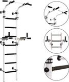 Małpiszon Teenager gymnastiek sportraam metaal met optrekstang teenager plus wit/zwart