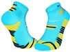 BV Sport Sokken Trail Elite Blauw/Geel Unisex Polyester Laag