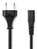Nedis CEGL11060BK20 Stroomkabel Zwart 2 m Netstekker type C IEC 320