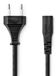Nedis CEGL11060BK20 Stroomkabel Zwart 2 m Netstekker type C IEC 320