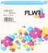 FLWR - Printetiket / TZe-531 / Zwart op Blauw - 12 mm breed