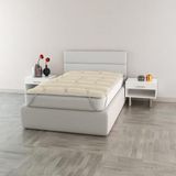 Topper MB HOME ITALY Topper voor eenpersoonsbed, 80 x 195 cm, gemaakt in Italië, met koperdraad voor maximaal comfort