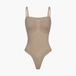 cfab Strapless corrigerende bodysuit met strikjes - Donkerbeige - XS