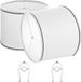 Vevor Lampenkap Trommel 290x320x245mm Medium Rond Twee met Harp Wit