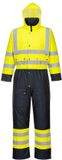 Portwest Hi-Vis Tweekleuren Overall - Gevoerd S485 - Geel/Marine - 4XL