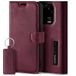 SURAZO Premium Hoes voor mobiele telefoon voor Xiaomi 14 Pro 5G, klaphoesje van echt leer, met magneet, kaartenvak, RFID-bescherming, standfunctie, portemonneehoes, leren hoes, bordeauxrood