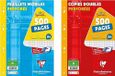 Clairefontaine 11791AMZC Pak met 2 Etuis Geperforeerde Bladen : 500 Pagina's LOSSE BLADEN + 500 Pagina's DUBBELE BLADEN - A4 21x29,7 cm - Grote Ruitjes - Wit Papier 90 g