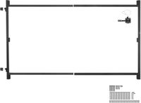 VEVOR Gate Kit Verstelbare Poortframekit voor Openingen Van 152-243 Cm Ijzer