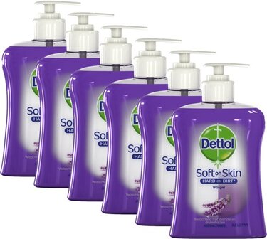 Dettol Handzeep Verzachtend - 6 x 250 ml - Grootverpakking