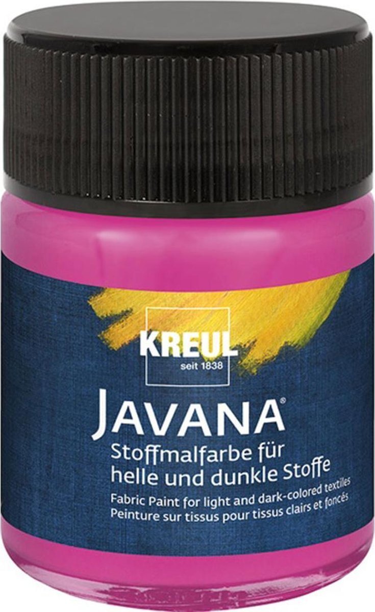 Javana magenta textielverf 50ml – Voor licht en donker gekleurd textiel