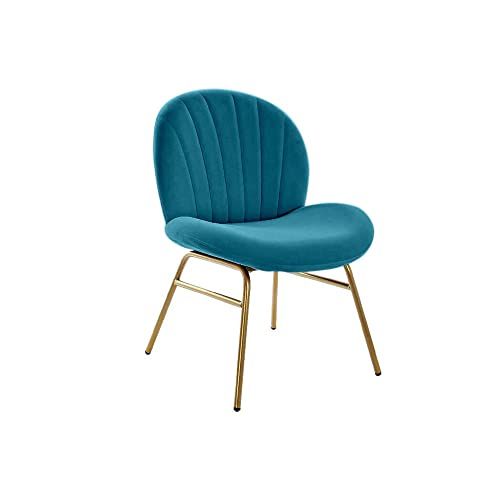 DKD Home Decor Stoel - Groen - Polyester - Metaal - 62 x 64 x 83 cm - S3022731