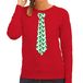 Bellatio Decorations Kersttrui/kerst sweater mistletoe - rood - dames XL